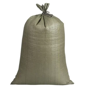 Green Gray Recycled PP Woven Moisture Proof Heat Resistant Cement Bags 25kg 50kg 100kg Industrial Use