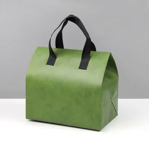 Green Non Woven Biodegradable Recyclable PP Food Storage Shopping Packaging Bag Aluminum Foil Insulation for Storage Insulation