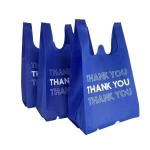 HA Custom Logo Printed Non Woven Waist Bag with Recyclable Material for Business Shopping Advertising Use