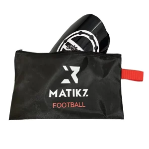 HIgh Quality Black Polyester Fabric Textile Packaging Zipper Pouch Bag for Shin Guards