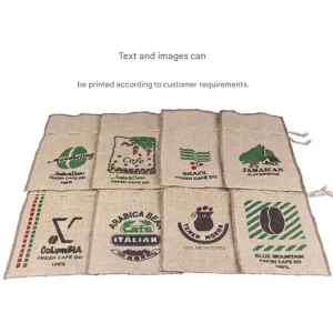 HSO12 Eco Friendly Drawstring Bags Small Jute Storage Sacks for Product Packaging Natural Burlap Gift Bags