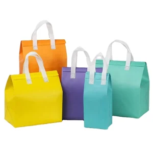 HUIMEI Halal Certificate Custom Logo Moisture Proof Insulated Non Woven Food Grade Cooler Bag Cake Delivery Reusable Thermal