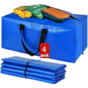 Handheld Woven Bag for Moving Large Capacity Blanket Storage Bag Luggage Packaging Woven Laminated Bag