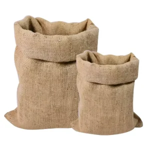 Heavy Duty 100% Natural Jute Burlap Rope Bag for Grain Coffee Bean Corn Packaging Eco Friendly Reusable Biodegradable