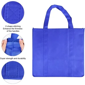 Heavy Duty Non Woven Tote Bag Promotion Grocery Shopping Bag Reusable Non Woven Packaging Bags With Button