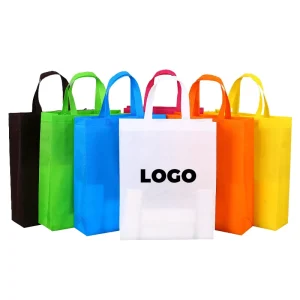 High Quality Custom Logo Reusable Non Woven Fabric Handle Bag for Grocery Shoes Packaging Reusable Shopping