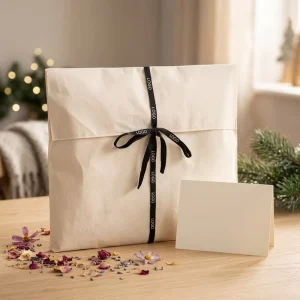 High Quality Custom Recyclable Dust Bag Twill Canvas Linen Pouch with Flap Envelope Packaging for Underwear Made of Cotton