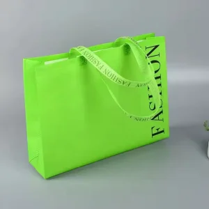 High Quality Customized Biodegradable Non Woven Fabric Packaging Bags Foldable Reusable for Supermarket Available
