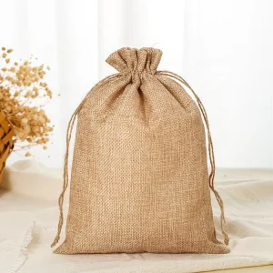 High Quality Eco-Friendly Jute Drawstring Bags Gift Bags for Gift Packaging