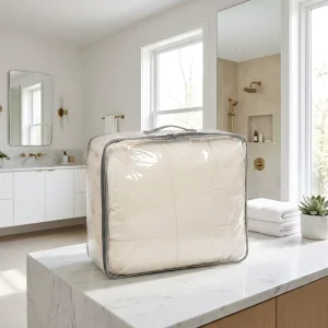 High Quality Large Capacity PVC Home Textile Packaging Bag Suitable for Daily Shopping Heavy Weight