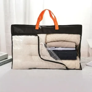 High Quality Large Capacity PVC Non woven Fabric Packaging Bag Suitable for Home Textile Packaging Heavy Weight