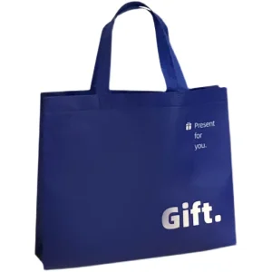 High Quality Plain Simple Style Biodegradable Fashion Waterproof Durable Customizable Non woven Shopping Handbag for Shop