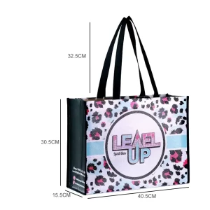 High Quality Reusable Polypropylene Packaging Laminated Eco Carry Non Woven Bag Shopping Tote Pp Woven Bag With Custom Logo