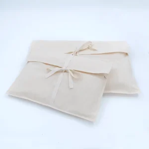 High-Quality Soft Custom Natural Cotton Twill Envelope Packaging Dust Bag Recyclable Cotton Envelope Pouch Handbag With Flap