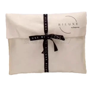 High end Luxury Eco Friendly Fashion Beige Small Gift Envelope Pouch for Handbag Purse Clothes Cotton Fabric Packaging
