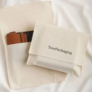 Hot Selling Luxury Cotton Envelope Dust Bag Custom Ribbon New Design Envelope Pouch Envelope Fabric Bag for Packaging
