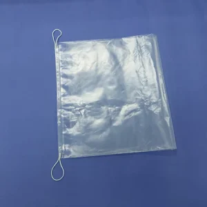 In Stock PE Dust Free Plastic String Drawstring Bag Packaging Bag
