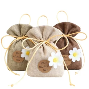 Incense Bag Cotton Linen Drawstring Gift Bags Small Tea Pouch Bedroom Packaging Pouches