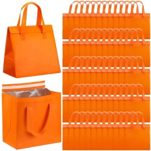 Insulated Take Away Bags Insulation Food Bags for Coffee Milk Tea Hot Cold Fresh Food Seafood for Catering Restaurant Grocery