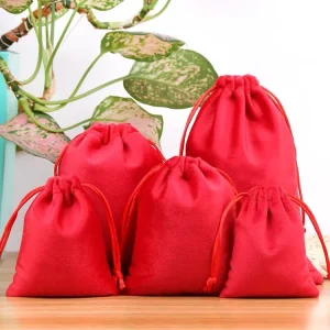 Jute Drawstring Coffee Bean Bags Natural Biodegradable Bulk Packaging with Cotton Lining & Adjustable Closure