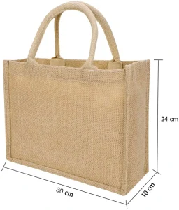 Jute Tote Bag Reusable Heavy Duty Eco friendly Jute Bag Promotional Jute Burlap Gift Tote Bags
