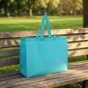 Laminated Non Woven Bag Durable Non Woven Fabric Handle Bag Reusable Grocery Non Woven Shopping Bags Custom Logo