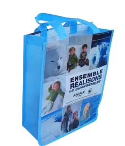 Laminated Shopping Non Woven Bags for Packaging Grocery Gifts Tote Bags With logo