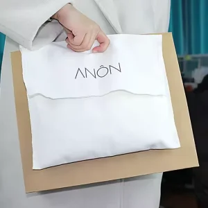 Large Capacity Kraft Paper Clothing Packaging Bag Customized Logo Shopping Gift Bag Canvas fabric Pouch Apparel Storage