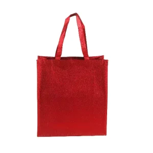 Laser Coated Clothing Gift Packaging Bags Multi Color Non Woven Fabric Bags Advertising Shopping Handheld Bags