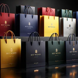 Lipack Low Price Luxury Retail Shopping Gift Paper Bag Custom Clothing Shopping Bags Packaging