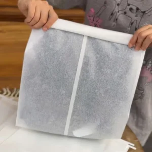 Low MOQ Custom Logo Luxury Eco-Friendly Moisture Proof Cotton Paper Garment Packaging Bags Wire Closure for Apparel Clothing