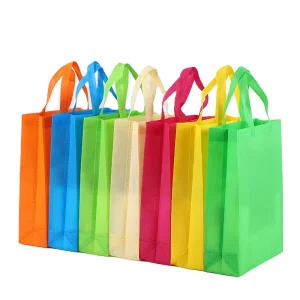 Low MOQ Non woven Portable Reusable Grocery Shopping Carry Packaging Tote Bag with Custom LOGO for Daily Shopping