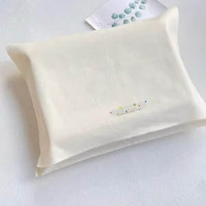 Luxury Organic Cotton Envelope Bag Reusable Washable for Premium Brand Packaging of Fashion Accessories Wallet Clothing Crafts
