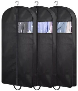 Luxury Wedding Suit Cover Garment Bag Durable Dance Costume Dust Zipper Bag Garment Packaging Bag