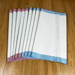 Maize Packaging 50kg Woven Bag PP 100 kg White Color Recycled Red Blue Edge Polypropylene Bags