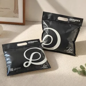 Manufacturer OPP VMPET PE Socks Printed Plastic T Shirt Bag Factory Reusable Waterproof Display Matte Zipper Top Handle