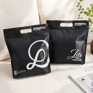 Manufacturer OPP VMPET PE Tshirt Printed Plastic Handle Bag Factory Reclosable Moistureproof Reusable Branding Laminated