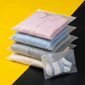 Matte PE Garment Bag Plastic Zip Lock Bag with Air Vent for Clothing Shipping Professional Retail Packaging Pouch