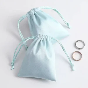 Minimalist Design Drawstring Pouch Eco Cotton Material for Office Desk Storage