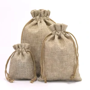 Multi Colour Custom Jute Gift Bag Small Jute Textile Packaging Bag