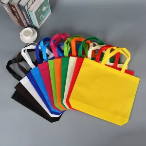 Multicolour Non Woven Bag Recyclable Non Woven Gift Bag Eco Friendly Non Woven Fabric Shopping Bags Custom Logo Size