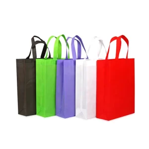 NW018 Large Capacity Laminated Shopping Non Woven PP Bag Zipper Shoulder Closure