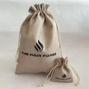 Natural Jute Drawstring Bag Recyclable Burlap Hemp Wedding Gift Pouch Organic Coffee Dust Packaging Bags With Logo