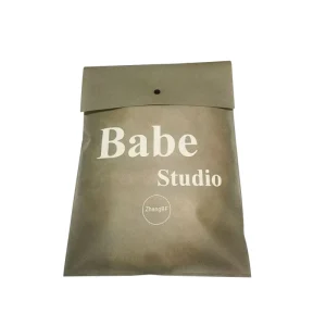 New Fashion Eco-Friendly Non Woven Reusable PP Clothing Packaging Bag Button Closure Custom Printed Dust-Proof Non Woven Bag