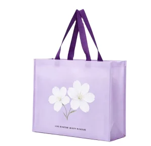 Non Woven Biodegradable Tote Bag Custom Logo Reusable Shoulder Gift Carry Durable Colorful Printed Heat sealed Grocery Packaging