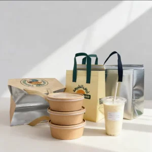 Non Woven Fabric Cooler Bag Custom Non woven Insulated Bag Food Takeaway Packaging Tote Thermal Delivery Bag Aluminium