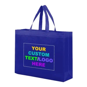 Non Woven Tote Bag Reusable Eco Shopper Carrier Custom Logo Waterproof Laminated Bag for Festival Gift Event Promotion