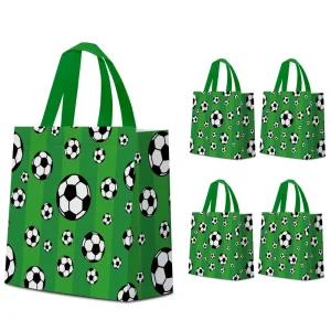 Non-Woven Tote Bag with Custom Football Print Non Woven Fabric Eco Bag