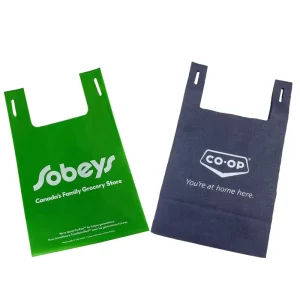 Non Woven Vest Bag Supermarket Shopping Bag Non Woven T Shirt Custom Logo Bags Packaging