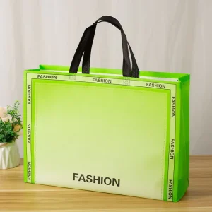 Non woven Gift Clothing Packaging Bags Custom Reusable Laminated Shopping Tote Bag